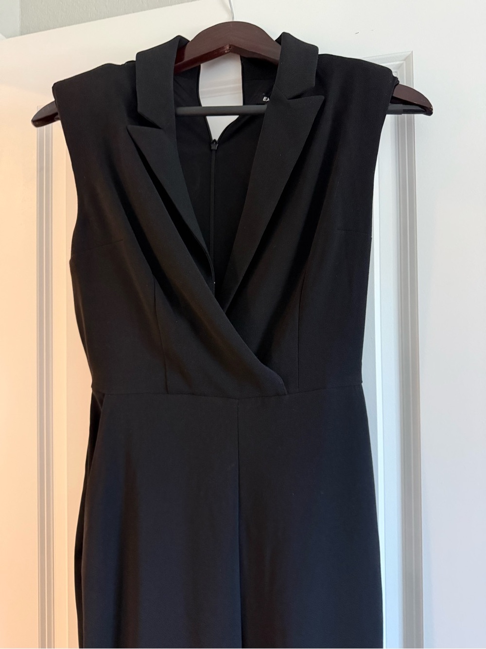Express Black Sleeveless Jumpsuit with Surplice V-Neck